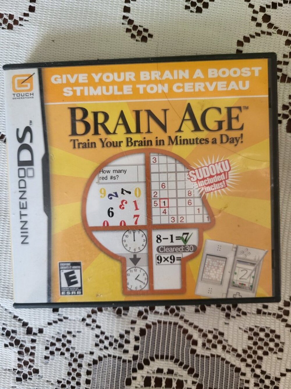 Brain Age Train Your Brain Nintendo DS Complete